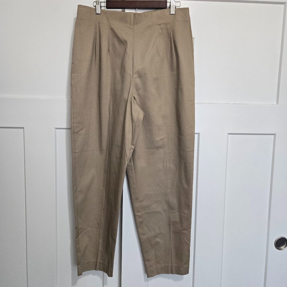 NWT Dress Barn Hollywood Pant Slimming Khaki Stretch Sz 18W